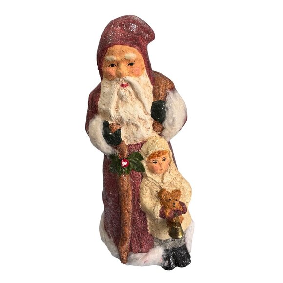 Midwest Canon Falls Other - Midwest Canon Falls Teena Flannery Santa Claus & Child Figurine 9.75"